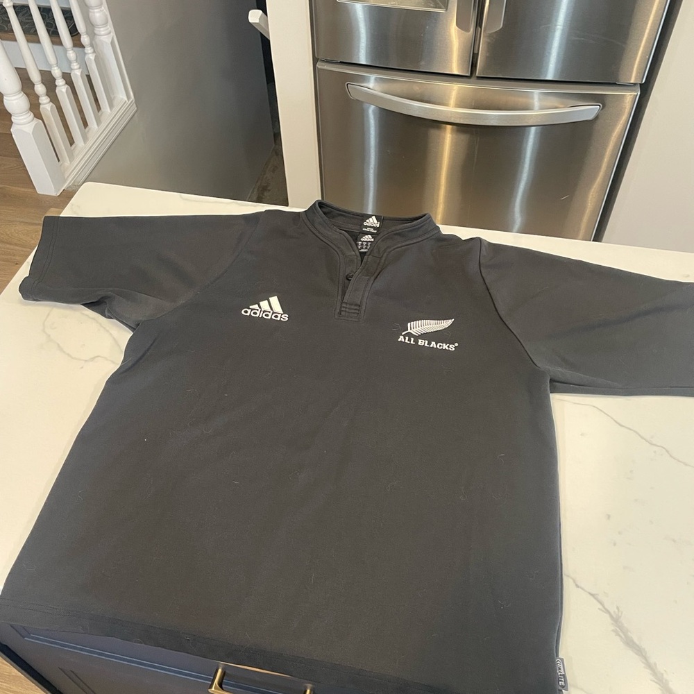 Vintage Adidas Rugby Jersey New Zealand All Blacks